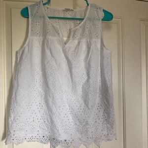 GAP eyelet sleeveless top